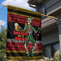 Lederhosen Skeleton Dance Garden Flag Bavarian Gothic Christmas - Wonder Print Shop