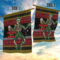 Lederhosen Skeleton Dance Garden Flag Bavarian Gothic Christmas - Wonder Print Shop