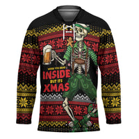 Lederhosen Skeleton Dance Hockey Jersey Bavarian Gothic Christmas - Wonder Print Shop
