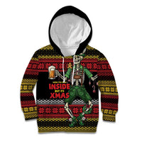 Lederhosen Skeleton Dance Kid Hoodie Bavarian Gothic Christmas - Wonder Print Shop