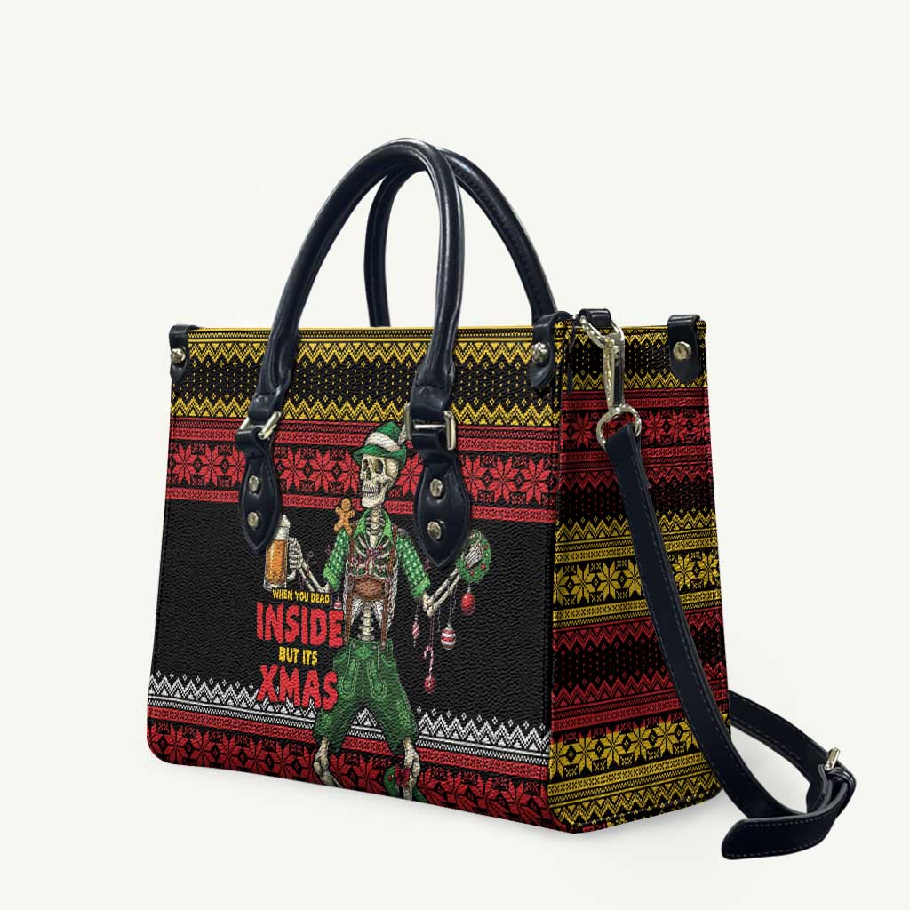 Lederhosen Skeleton Dance Leather Bag Bavarian Gothic Christmas - Wonder Print Shop