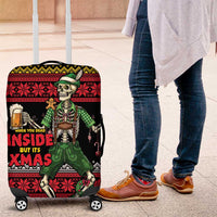 Lederhosen Skeleton Dance Luggage Cover Bavarian Gothic Christmas - Wonder Print Shop