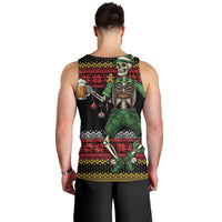 Lederhosen Skeleton Dance Men Tank Top Bavarian Gothic Christmas - Wonder Print Shop