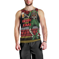 Lederhosen Skeleton Dance Men Tank Top Bavarian Gothic Christmas - Wonder Print Shop
