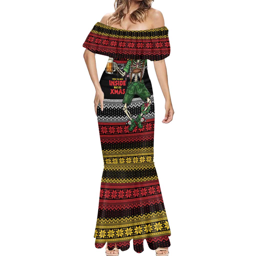 Lederhosen Skeleton Dance Mermaid Dress Bavarian Gothic Christmas - Wonder Print Shop