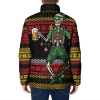 Lederhosen Skeleton Dance Padded Jacket Bavarian Gothic Christmas - Wonder Print Shop