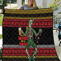 Lederhosen Skeleton Dance Quilt Bavarian Gothic Christmas - Wonder Print Shop