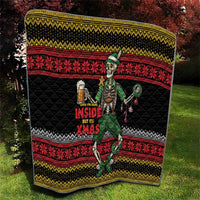 Lederhosen Skeleton Dance Quilt Bavarian Gothic Christmas - Wonder Print Shop