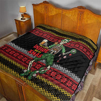 Lederhosen Skeleton Dance Quilt Bavarian Gothic Christmas - Wonder Print Shop