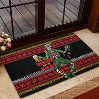 Lederhosen Skeleton Dance Rubber Doormat Bavarian Gothic Christmas - Wonder Print Shop