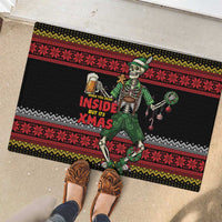 Lederhosen Skeleton Dance Rubber Doormat Bavarian Gothic Christmas - Wonder Print Shop