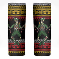 Lederhosen Skeleton Dance Skinny Tumbler Bavarian Gothic Christmas - Wonder Print Shop