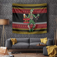 Lederhosen Skeleton Dance Tapestry Bavarian Gothic Christmas - Wonder Print Shop