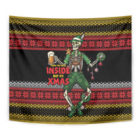 Lederhosen Skeleton Dance Tapestry Bavarian Gothic Christmas - Wonder Print Shop