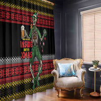 Lederhosen Skeleton Dance Window Curtain Bavarian Gothic Christmas - Wonder Print Shop