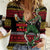 Lederhosen Skeleton Dance Women Casual Shirt Bavarian Gothic Christmas - Wonder Print Shop