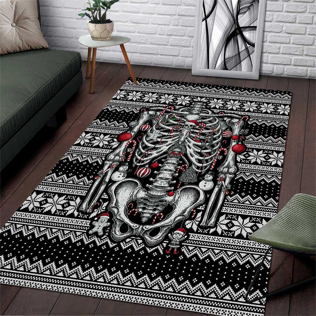Merry Creepmas Area Rug Bone to be Jolly - Wonder Print Shop