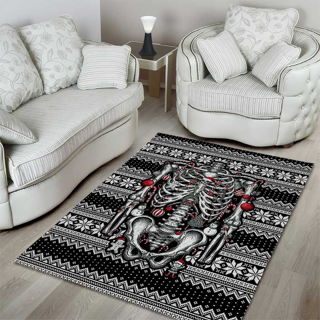 Merry Creepmas Area Rug Bone to be Jolly - Wonder Print Shop