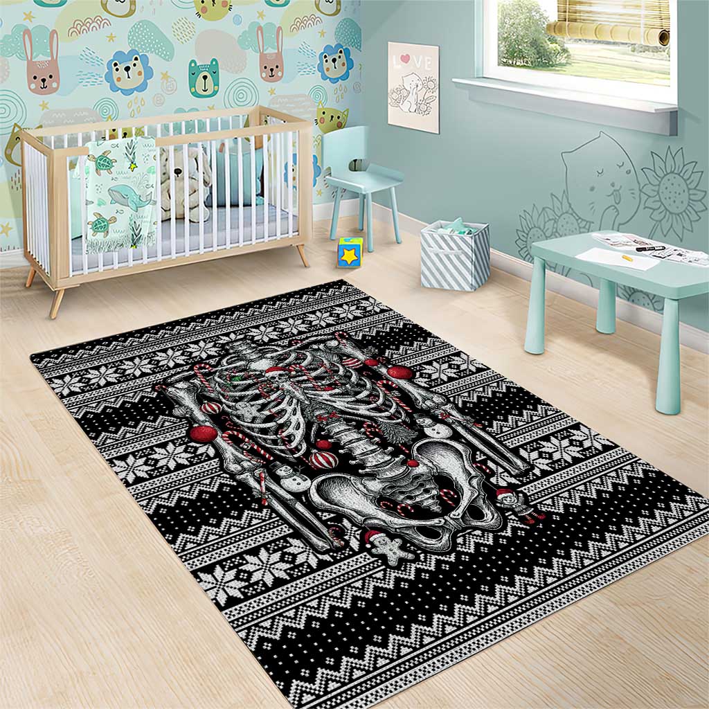 Merry Creepmas Area Rug Bone to be Jolly - Wonder Print Shop