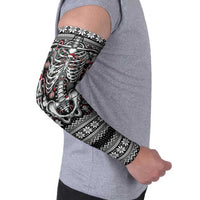 Merry Creepmas Arm Sleeves Bone to be Jolly - Wonder Print Shop
