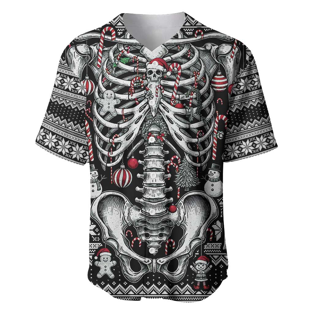 Merry Creepmas Baseball Jersey Bone to be Jolly - Wonder Print Shop