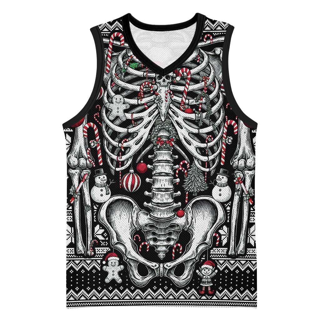 Merry Creepmas Basketball Jersey Bone to be Jolly - Wonder Print Shop