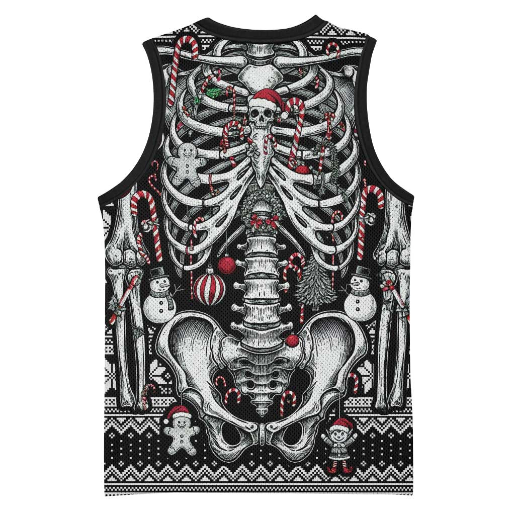 Merry Creepmas Basketball Jersey Bone to be Jolly - Wonder Print Shop