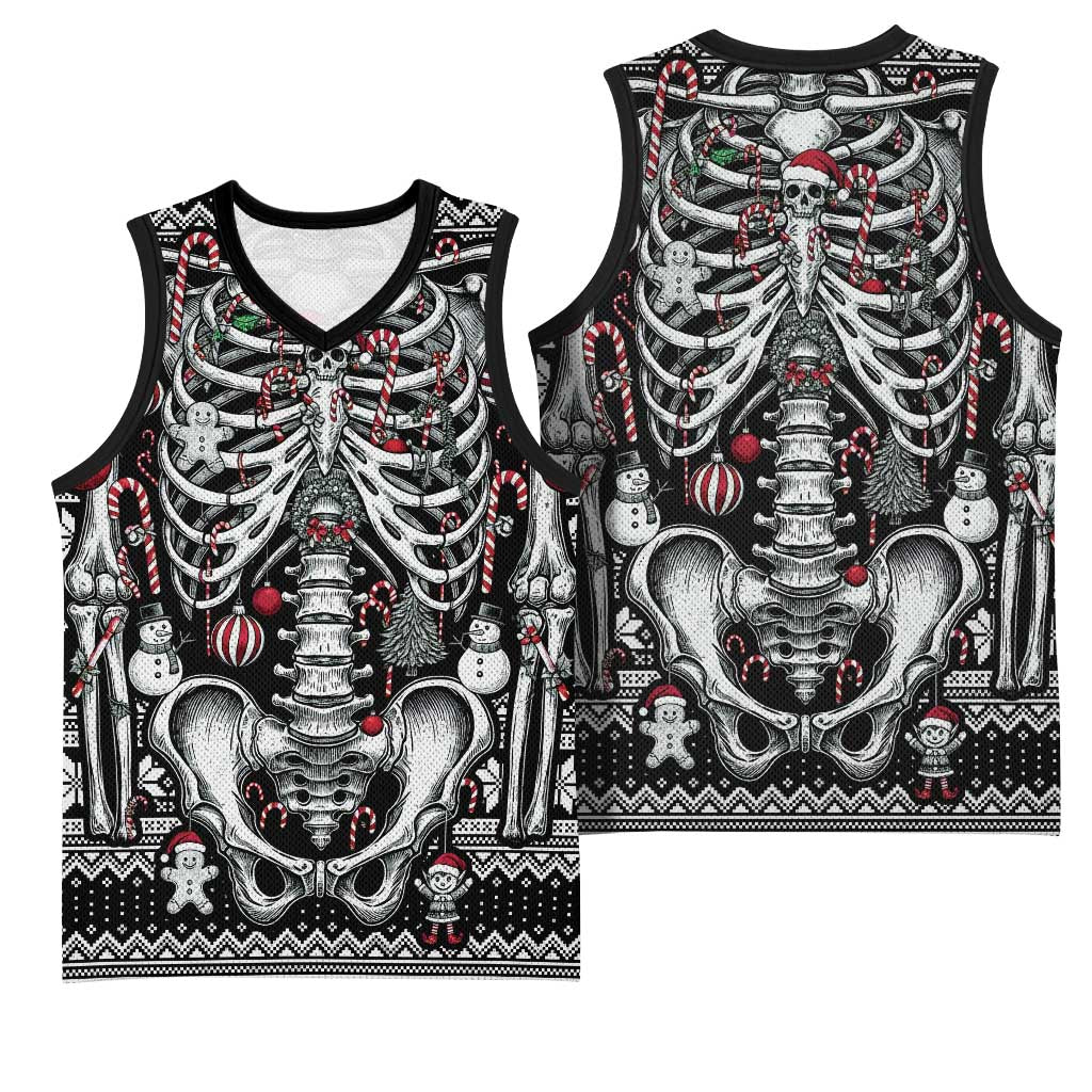 Merry Creepmas Basketball Jersey Bone to be Jolly - Wonder Print Shop