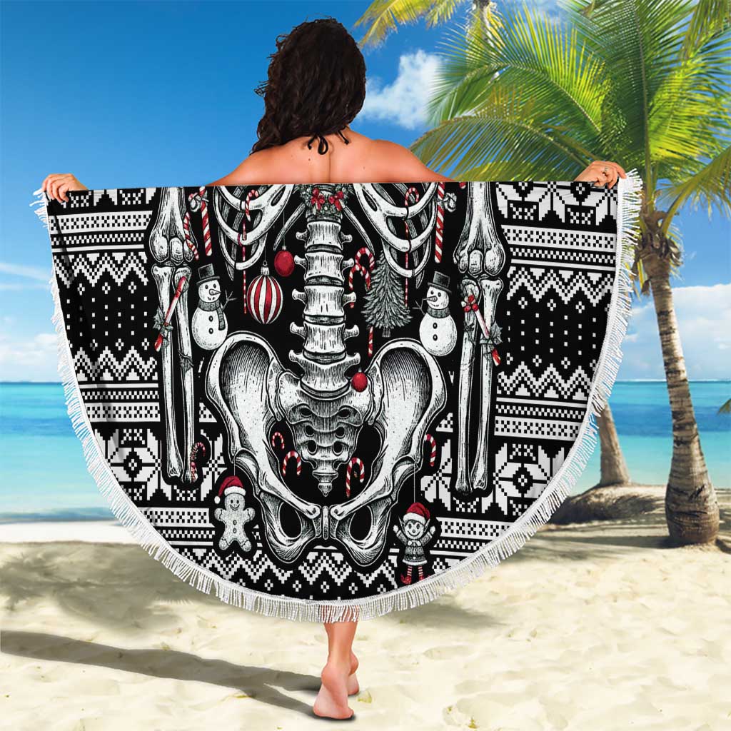 Merry Creepmas Beach Blanket Bone to be Jolly - Wonder Print Shop