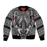 Merry Creepmas Bomber Jacket Bone to be Jolly - Wonder Print Shop