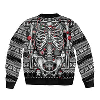 Merry Creepmas Bomber Jacket Bone to be Jolly - Wonder Print Shop