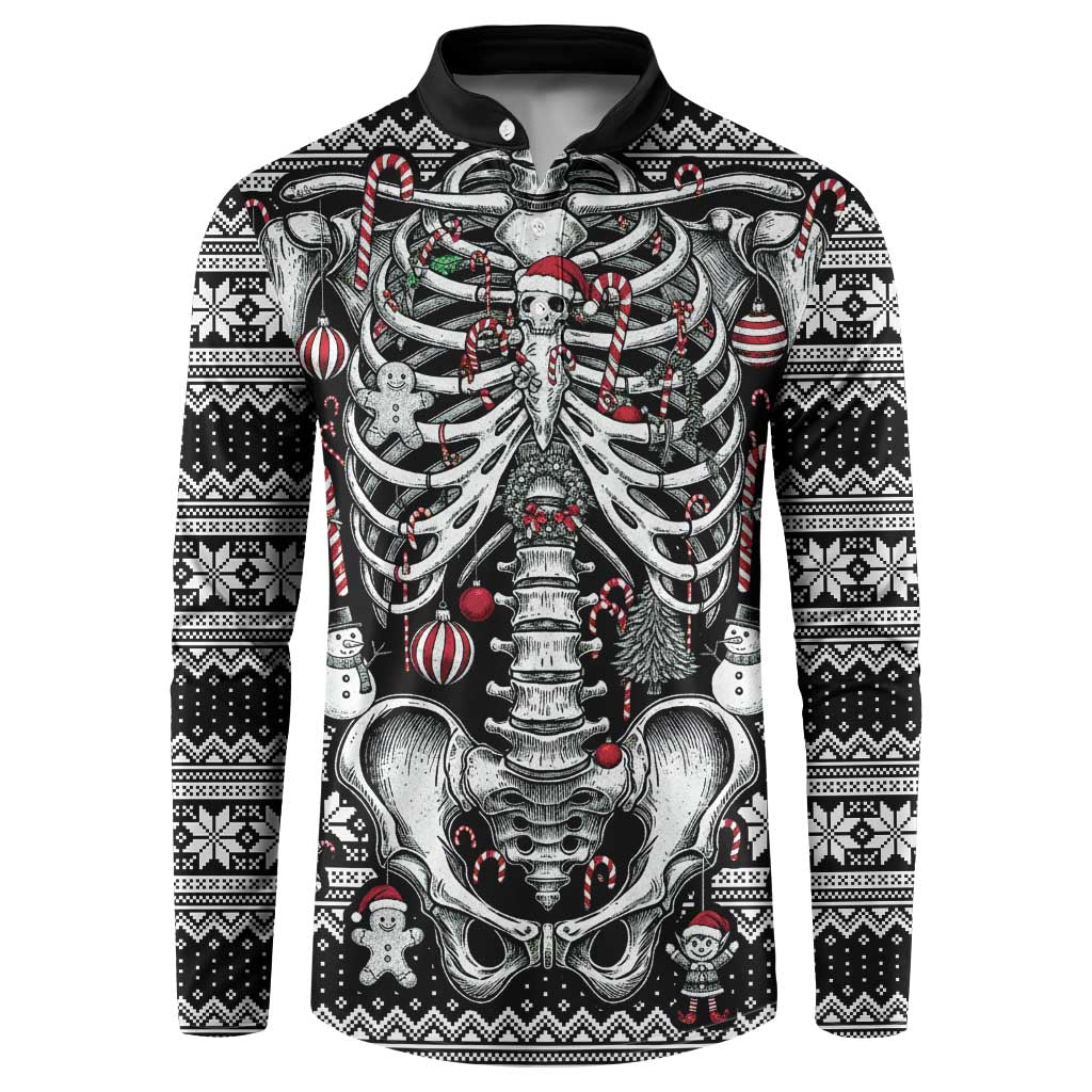 Merry Creepmas Button Sweatshirt Bone to be Jolly - Wonder Print Shop