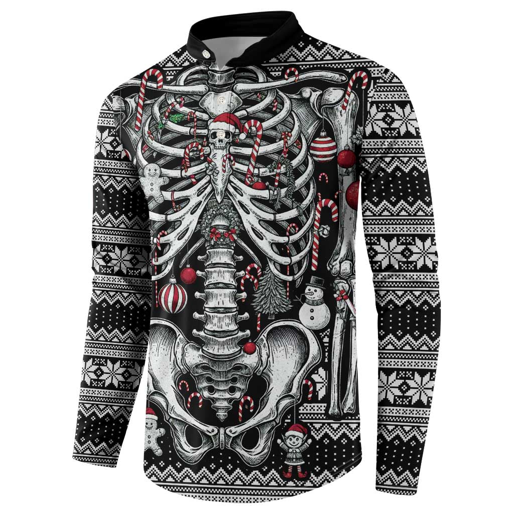 Merry Creepmas Button Sweatshirt Bone to be Jolly - Wonder Print Shop