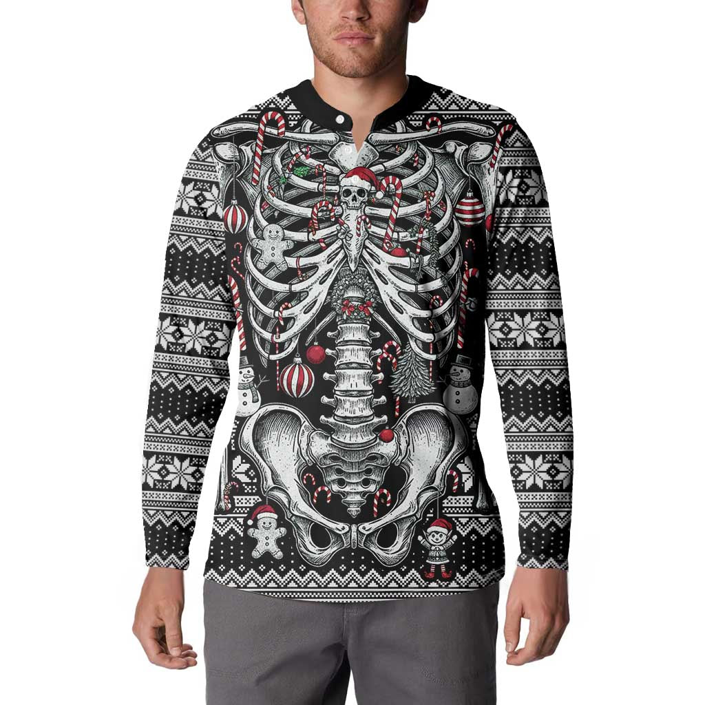 Merry Creepmas Button Sweatshirt Bone to be Jolly - Wonder Print Shop