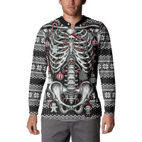 Merry Creepmas Button Sweatshirt Bone to be Jolly - Wonder Print Shop