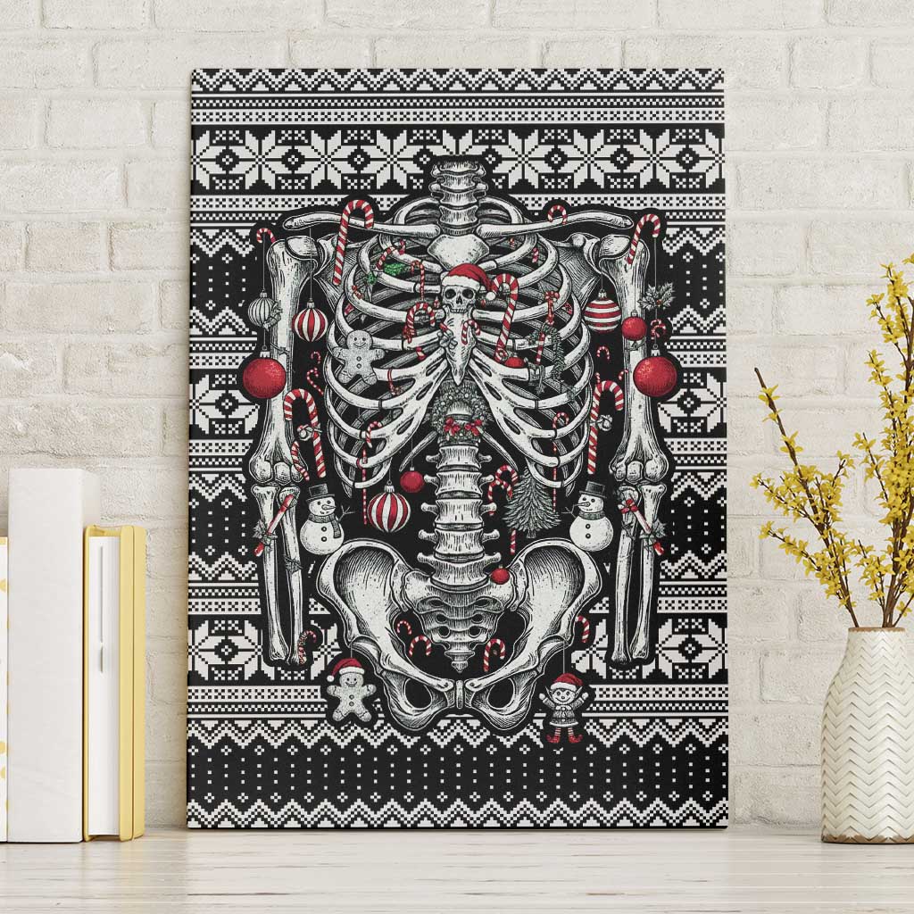 Merry Creepmas Canvas Wall Art Bone to be Jolly - Wonder Print Shop