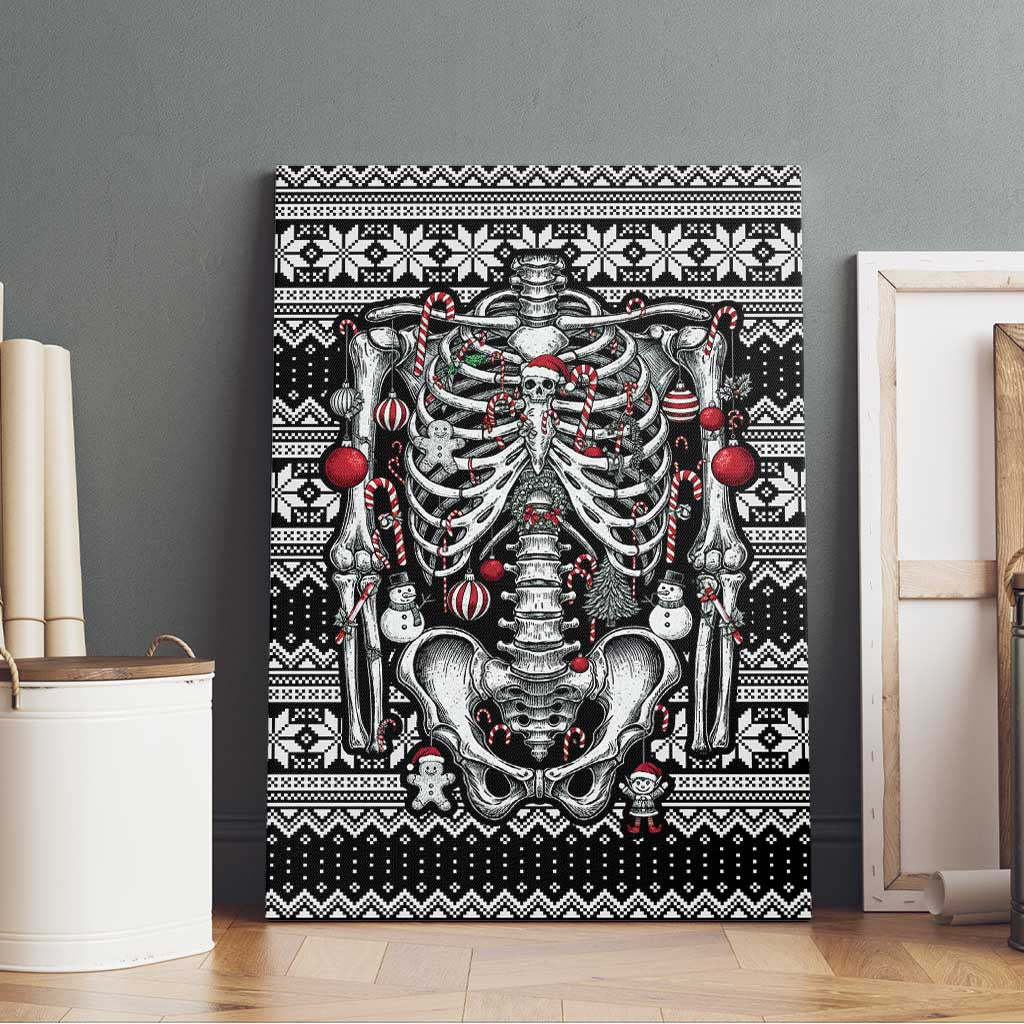 Merry Creepmas Canvas Wall Art Bone to be Jolly - Wonder Print Shop