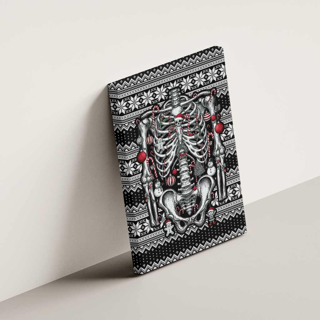 Merry Creepmas Canvas Wall Art Bone to be Jolly - Wonder Print Shop
