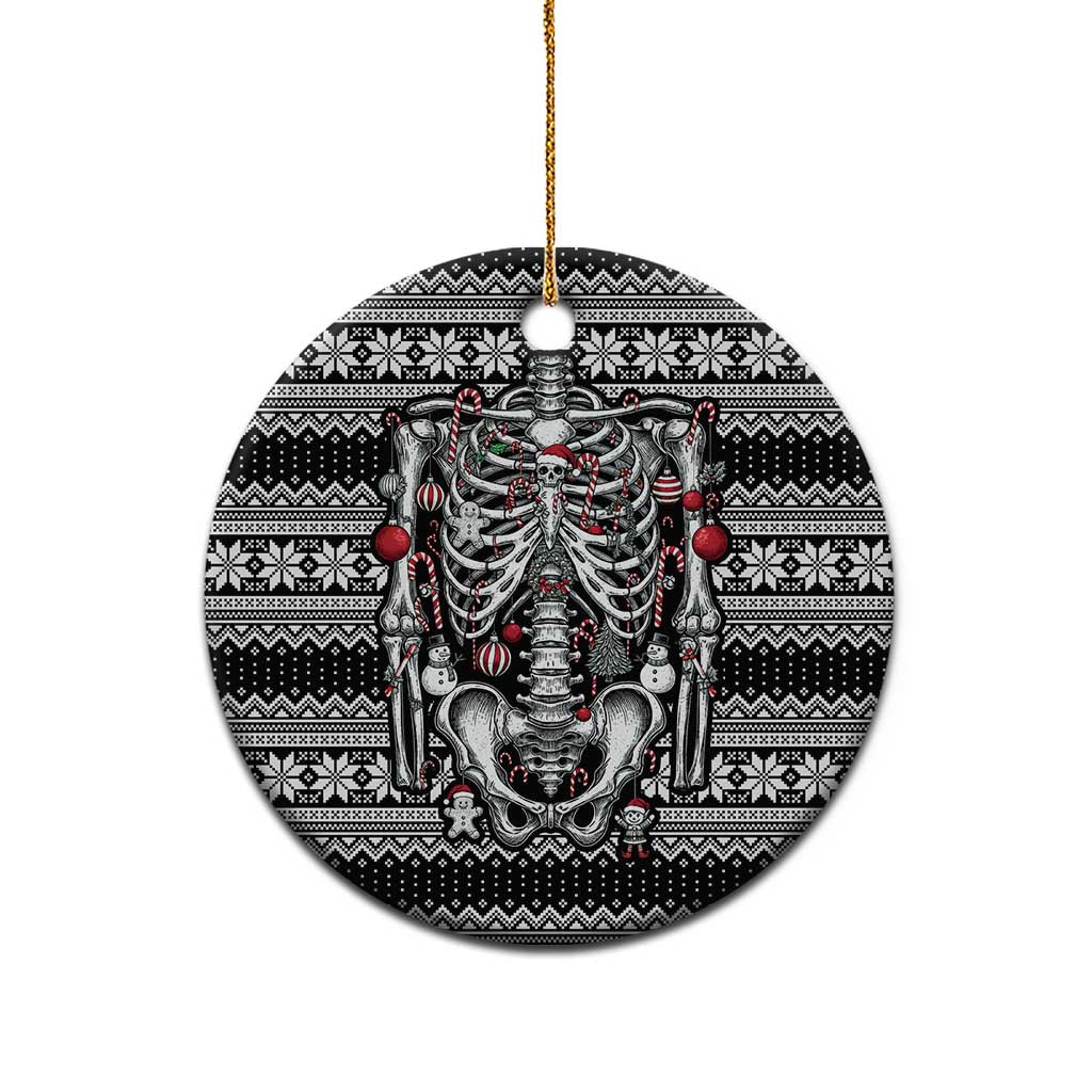Merry Creepmas Bone to be Jolly Ceramic Ornament - Wonder Print Shop