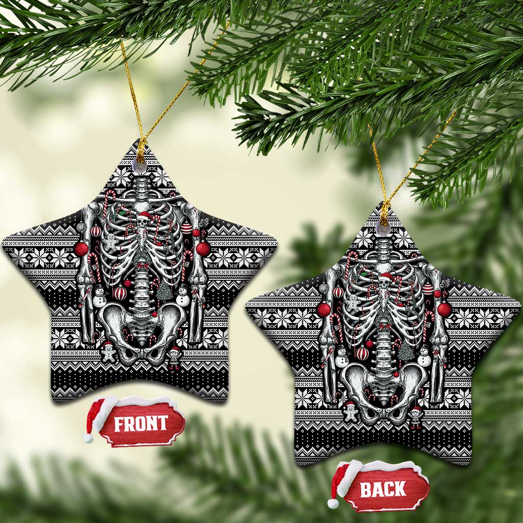 Merry Creepmas Bone to be Jolly Ceramic Ornament - Wonder Print Shop