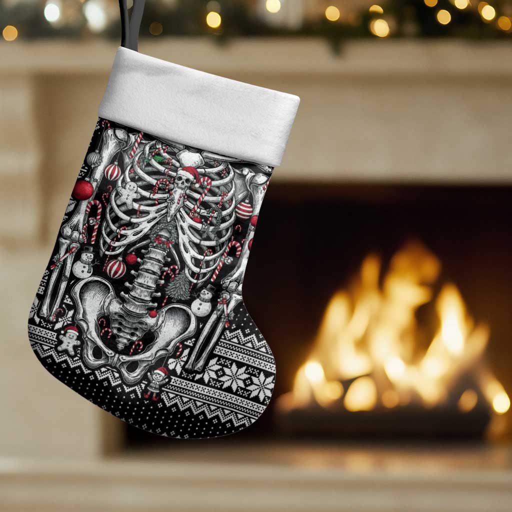 Merry Creepmas Bone to be Jolly Christmas Stocking - Wonder Print Shop
