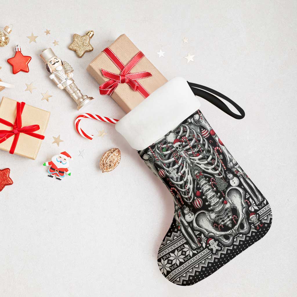 Merry Creepmas Bone to be Jolly Christmas Stocking - Wonder Print Shop