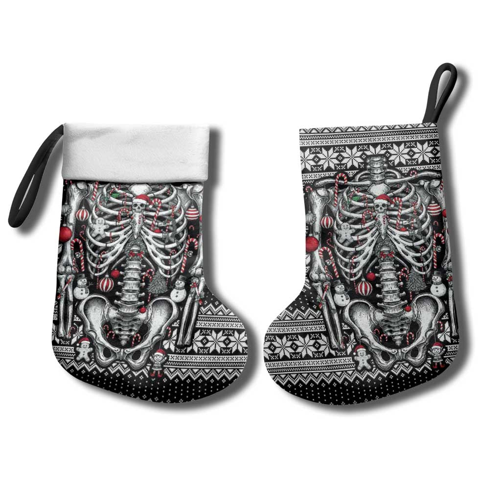 Merry Creepmas Bone to be Jolly Christmas Stocking - Wonder Print Shop