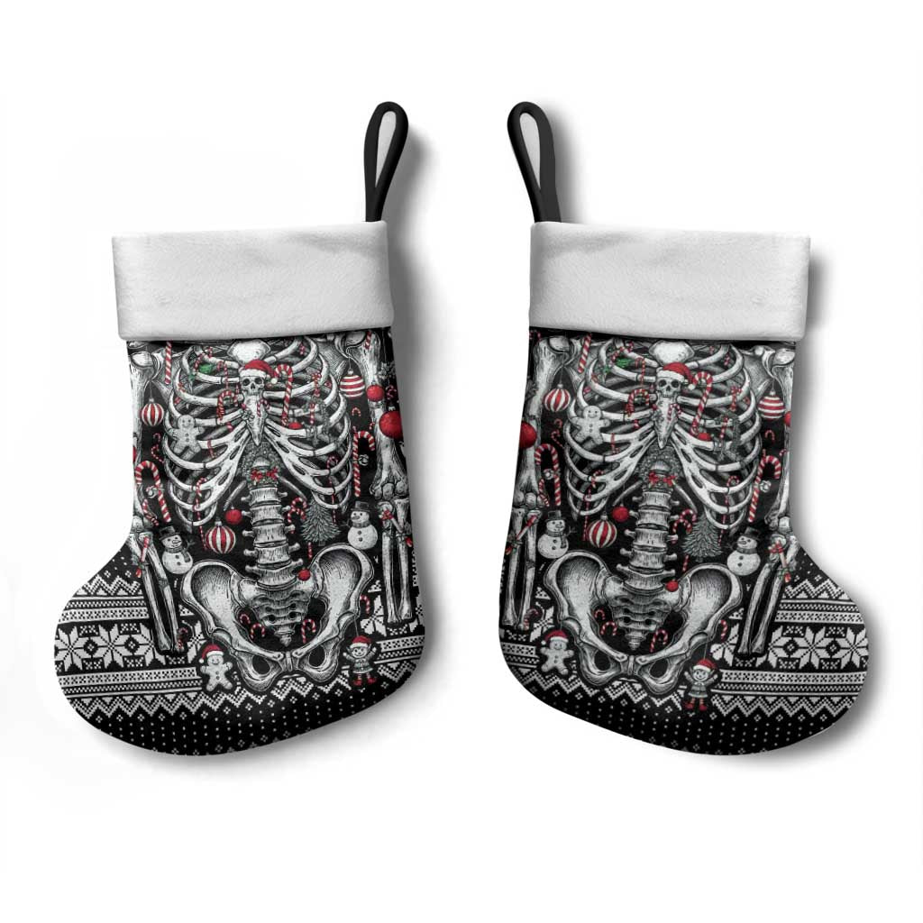 Merry Creepmas Bone to be Jolly Christmas Stocking - Wonder Print Shop