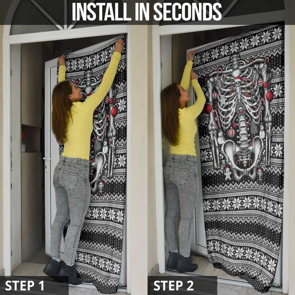 Merry Creepmas Door Cover Bone to be Jolly - Wonder Print Shop