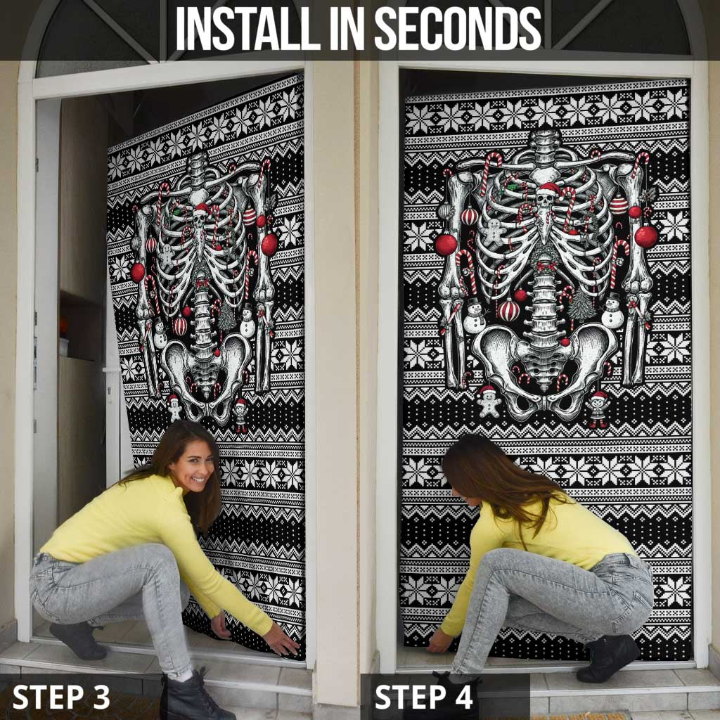 Merry Creepmas Door Cover Bone to be Jolly - Wonder Print Shop