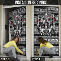 Merry Creepmas Door Cover Bone to be Jolly - Wonder Print Shop