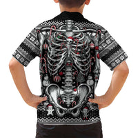Merry Creepmas Family Matching Long Sleeve Bodycon Dress and Hawaiian Shirt Bone to be Jolly - Wonder Print Shop