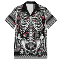 Merry Creepmas Family Matching Off The Shoulder Long Sleeve Dress and Hawaiian Shirt Bone to be Jolly - Wonder Print Shop