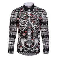 Merry Creepmas Family Matching Off Shoulder Maxi Dress and Hawaiian Shirt Bone to be Jolly - Wonder Print Shop